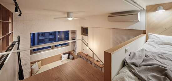 19平米迷你小跃层公寓完美变身 宽敞感翻倍