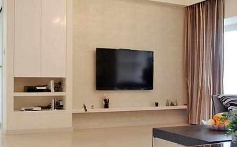精致的电视背景墙让客厅看上去更高大上